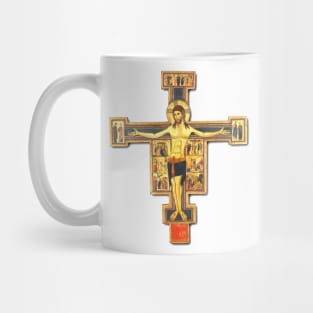 Cross of Saint Damian Byzantine icon from the 12th century Mug